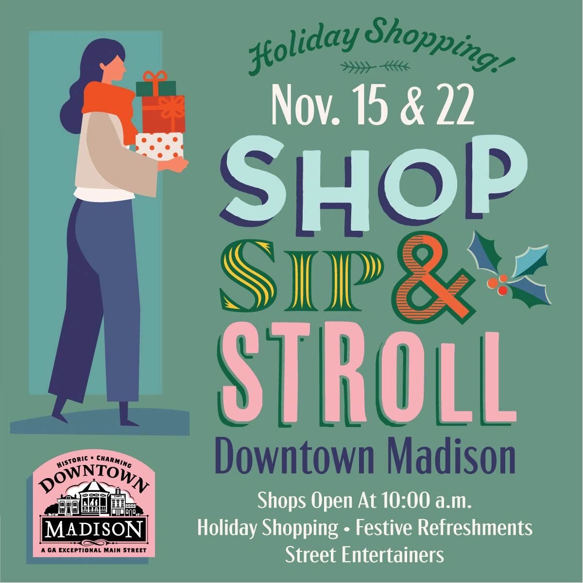Madison's Shop, Sip and Stroll