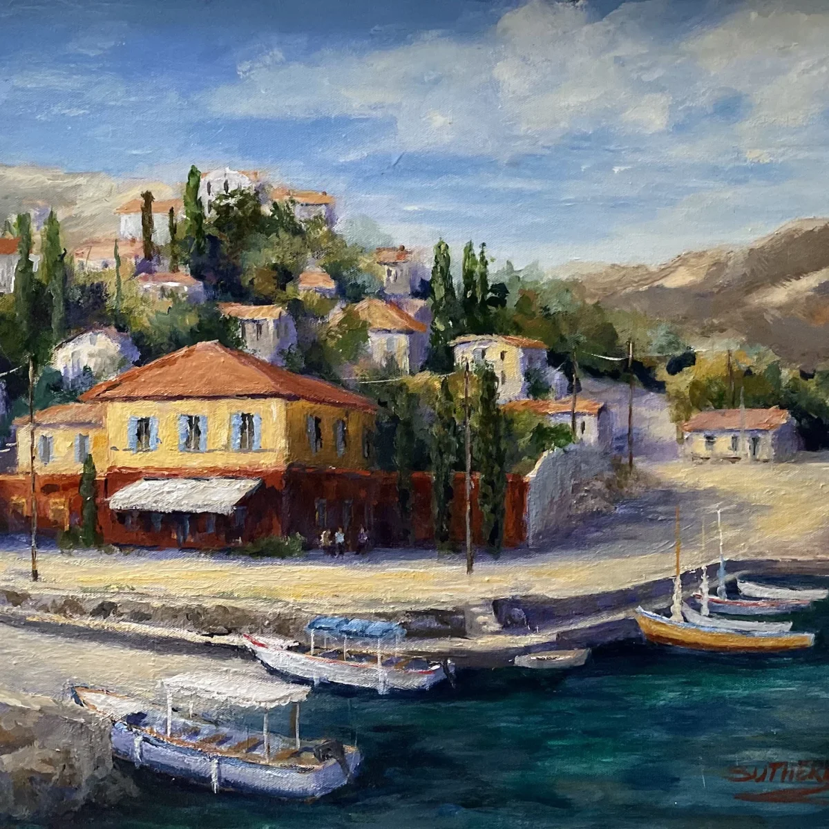 Small Harbor Hydra, Greece - Jim Sutherland