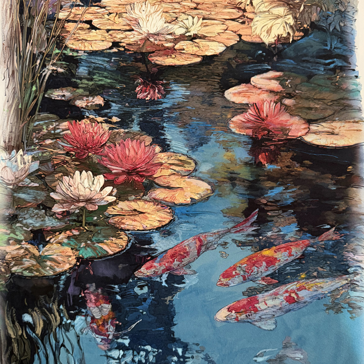 Four Koi - Tom Gonzalez